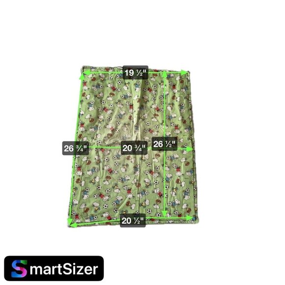 Snoopy Sports-Themed Baby Blanket - Green & Black Reversible - Cartoon Soccer Pr - Picture 12 of 12